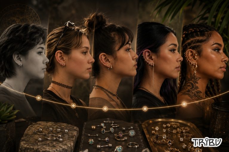 Body piercing trends showcasing ear styling evolution